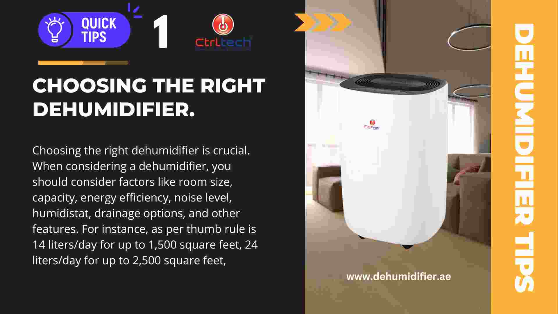 Tip 1 - Choosing the Right Dehumidifier